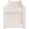 Odlingslåda vit 150x31x31 cm massiv furu vidaXL – miniatyr 6