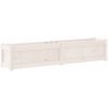 Odlingslåda vit 150x31x31 cm massiv furu vidaXL – miniatyr 7