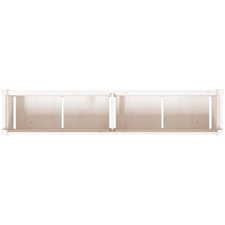 Odlingslåda vit 150x31x31 cm massiv furu vidaXL – bild 8