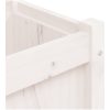 Odlingslåda vit 150x31x31 cm massiv furu vidaXL – miniatyr 9