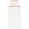 Odlingslåda vit 184,5x39,5x56,5 cm massiv furu vidaXL – miniatyr 3