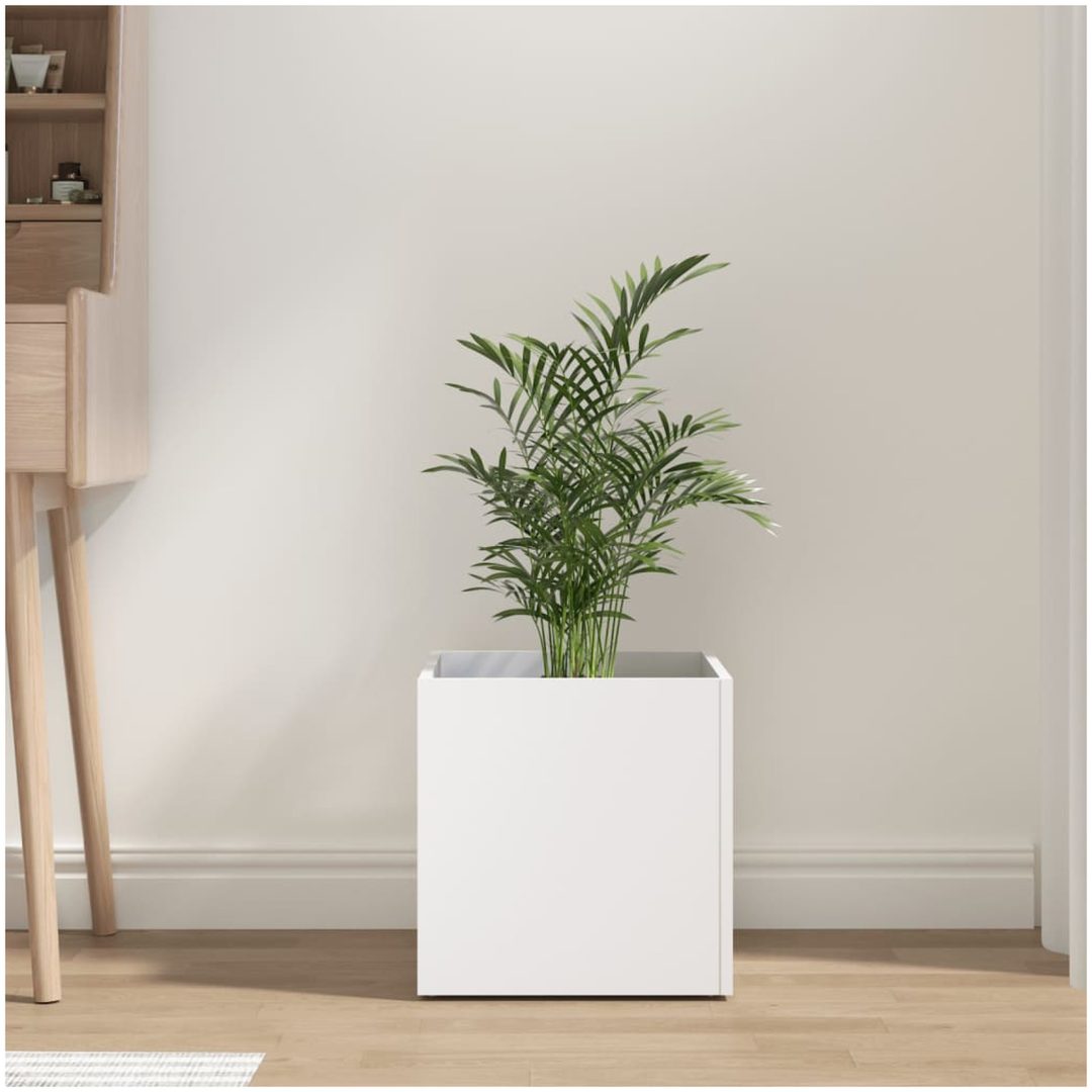 Odlingslåda vit 40x40x40 cm konstruerat trä vidaXL – bild 3
