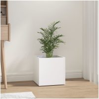 Odlingslåda vit 40x40x40 cm konstruerat trä vidaXL