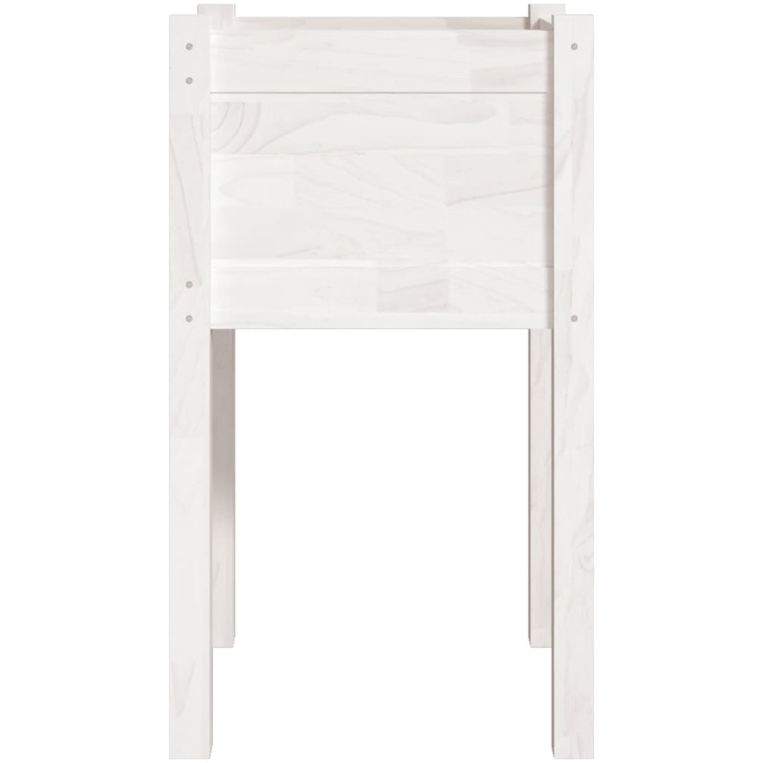 Odlingslåda vit 40x40x70 cm massiv furu vidaXL – bild 4