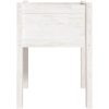 Odlingslåda vit 50x50x70 cm massiv furu vidaXL – miniatyr 4