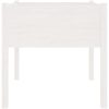 Odlingslåda vit 70x70x70 cm massiv furu vidaXL – miniatyr 4