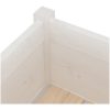 Odlingslåda vit 70x70x70 cm massiv furu vidaXL – miniatyr 5