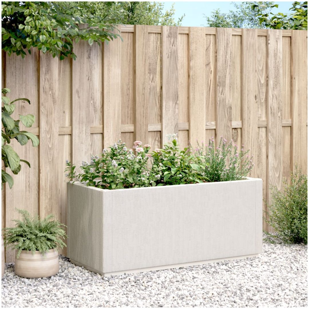 Odlingslåda vit 80x36x35 cm PP vidaXL 80 x 36 x 35 cm – bild 3