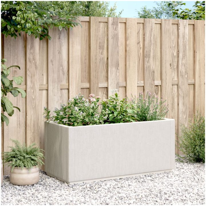 Odlingslåda vit 80x36x35 cm PP vidaXL 80 x 36 x 35 cm – bild 3