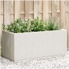 Odlingslåda vit 80x36x35 cm PP vidaXL 80 x 36 x 35 cm – miniatyr 1