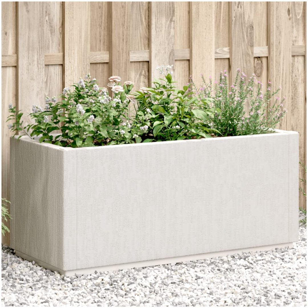Odlingslåda vit 80x36x35 cm PP vidaXL 80 x 36 x 35 cm
