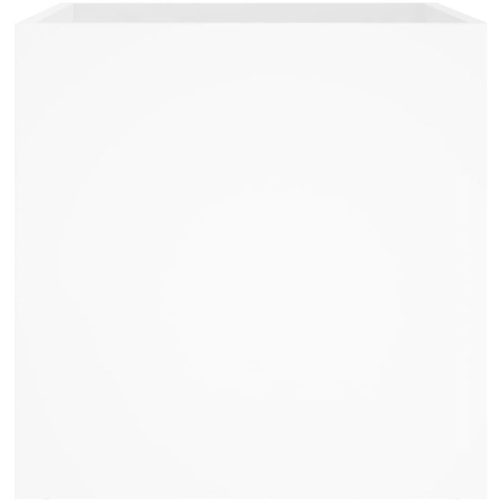 Odlingslåda vit högglans 40x40x40 cm konstruerat trä vidaXL – bild 5