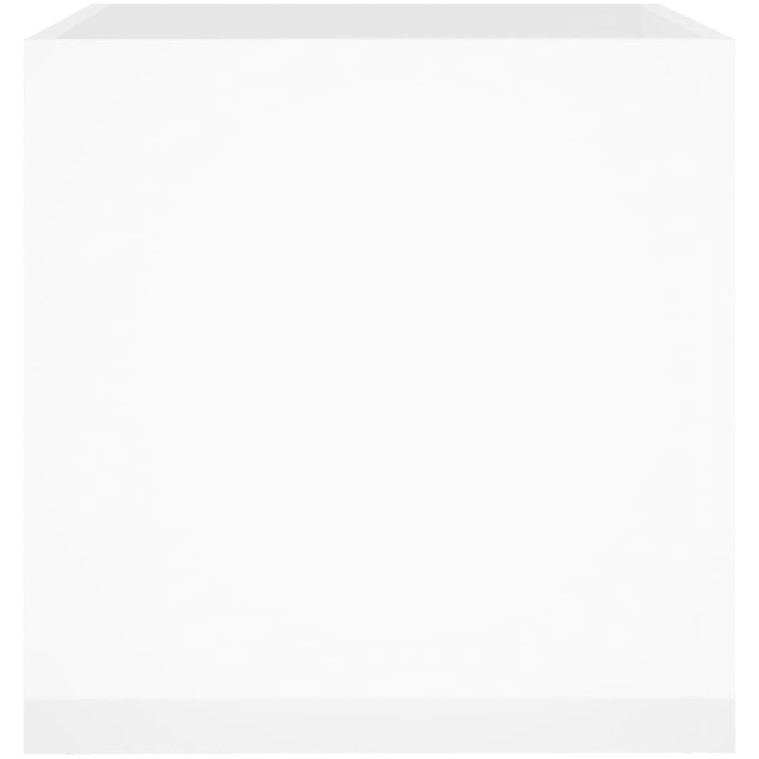 Odlingslåda vit högglans 40x40x40 cm konstruerat trä vidaXL – bild 6