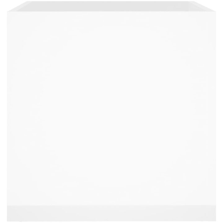 Odlingslåda vit högglans 40x40x40 cm konstruerat trä vidaXL – bild 6