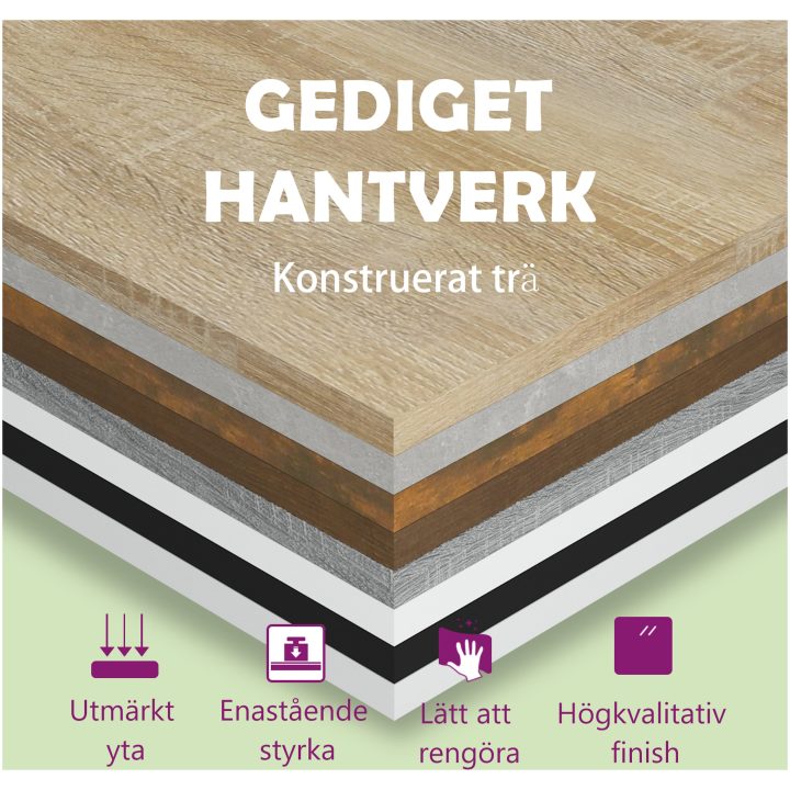 Odlingslåda vit högglans 40x40x40 cm konstruerat trä vidaXL – bild 8