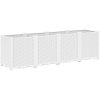 Odlingslåda vit PP vidaXL 160 x 40 x 53 cm – miniatyr 2