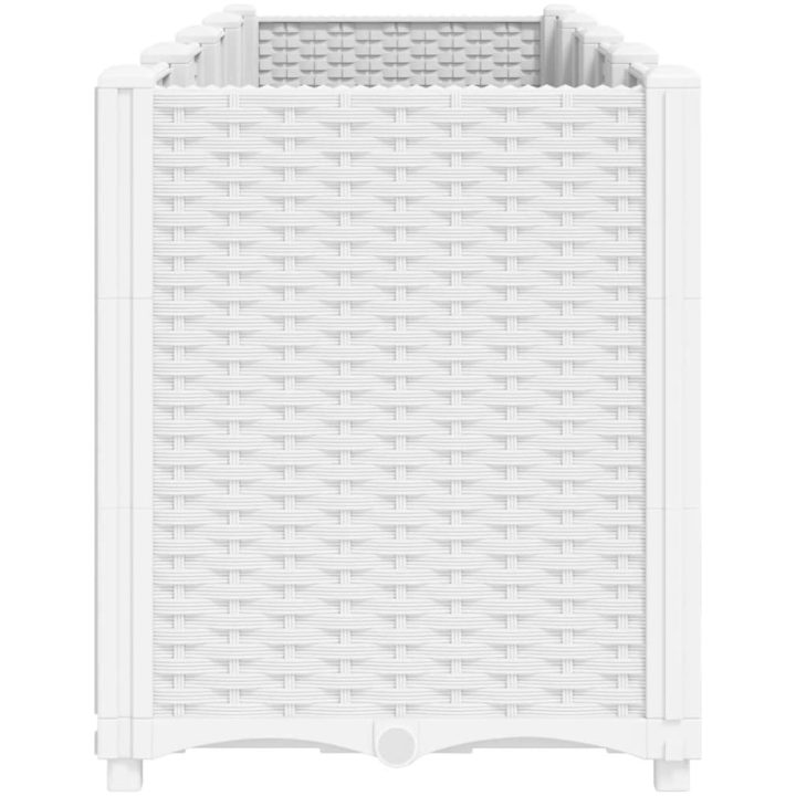 Odlingslåda vit PP vidaXL 160 x 40 x 53 cm – bild 4