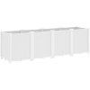 Odlingslåda vit PP vidaXL 160 x 40 x 53 cm – miniatyr 5