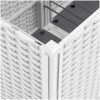 Odlingslåda vit PP vidaXL 160 x 40 x 53 cm – miniatyr 6