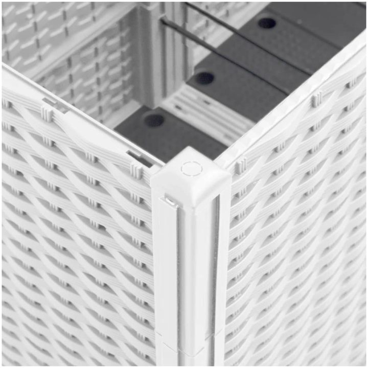 Odlingslåda vit PP vidaXL 160 x 40 x 53 cm – bild 6