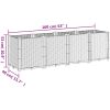 Odlingslåda vit PP vidaXL 160 x 40 x 53 cm – miniatyr 7