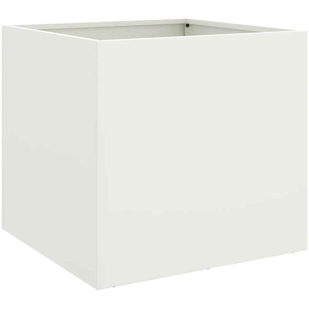 Odlingslåda vit stål vidaXL 42 x 40 x 39 cm – bild 2