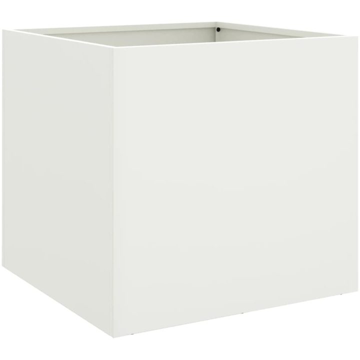 Odlingslåda vit stål vidaXL 42 x 40 x 39 cm – bild 2