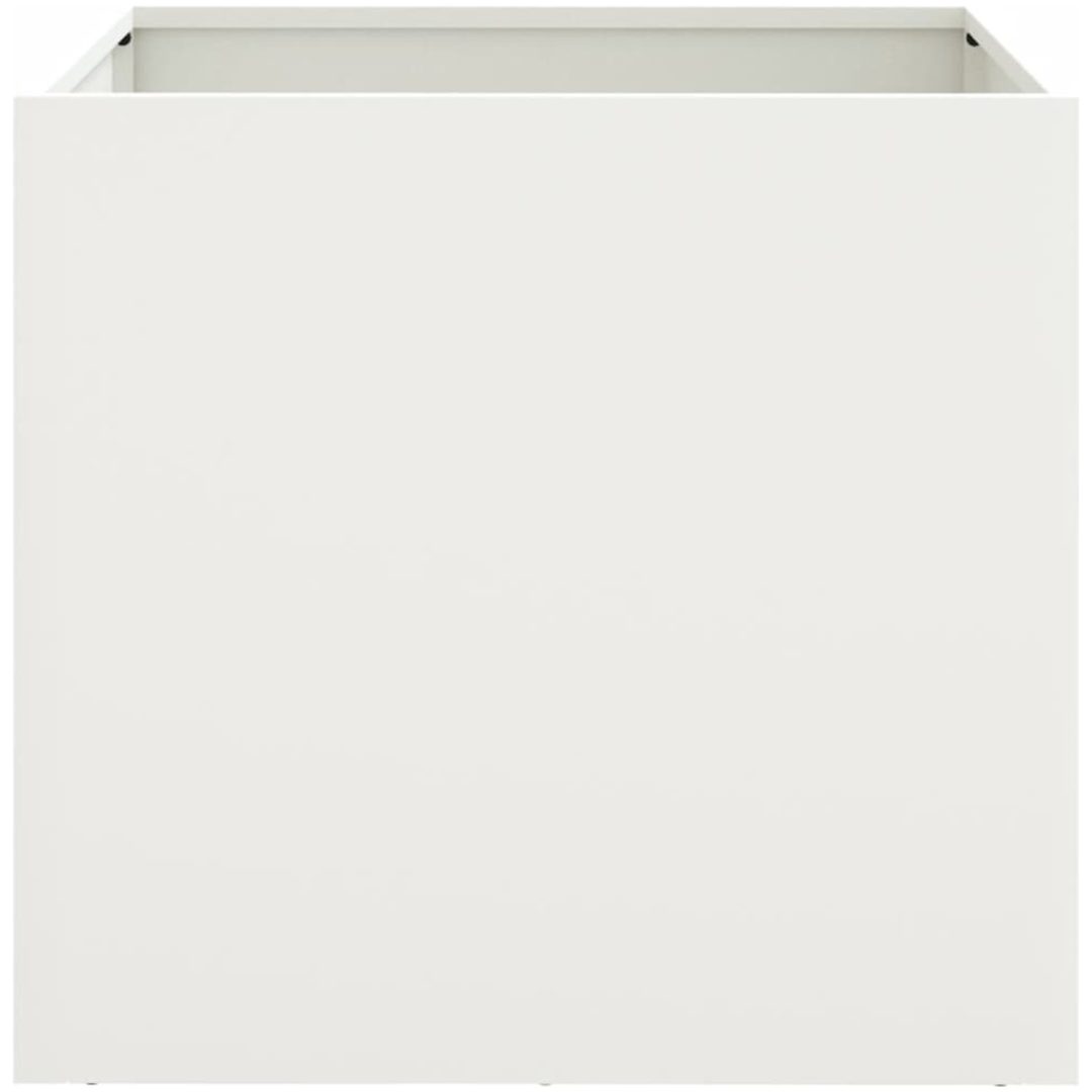 Odlingslåda vit stål vidaXL 42 x 40 x 39 cm – bild 4