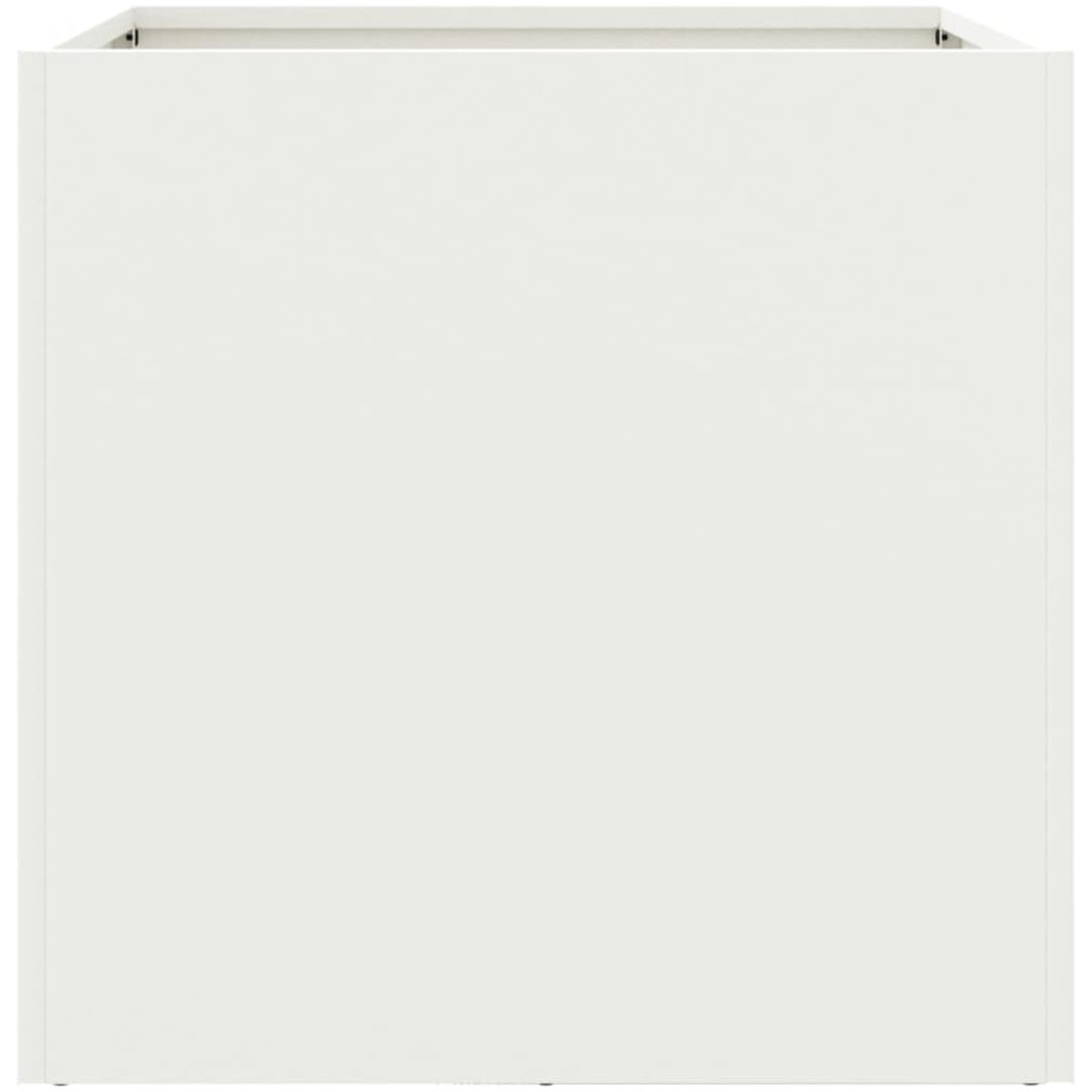 Odlingslåda vit stål vidaXL 42 x 40 x 39 cm – bild 5