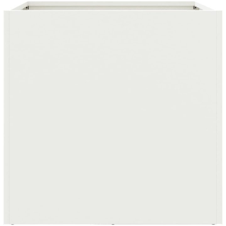 Odlingslåda vit stål vidaXL 42 x 40 x 39 cm – bild 5