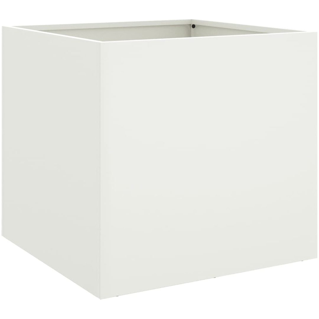 Odlingslåda vit stål vidaXL 42 x 40 x 39 cm – bild 6