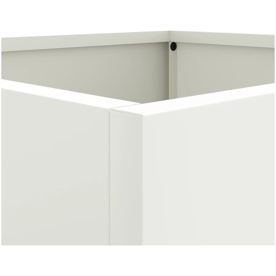 Odlingslåda vit stål vidaXL 42 x 40 x 39 cm – bild 8