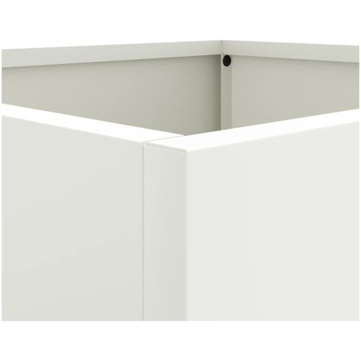 Odlingslåda vit stål vidaXL 42 x 40 x 39 cm – bild 8