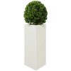 Odlingslåda vit triangulär stål vidaXL 40 x 34.5 x 70 cm – miniatyr 3