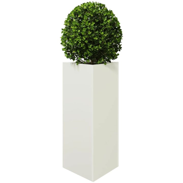 Odlingslåda vit triangulär stål vidaXL 40 x 34.5 x 70 cm – bild 3