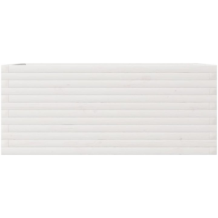 Odlingslåda vit vit massiv furu vidaXL 110 x 60 x 46 cm – bild 5