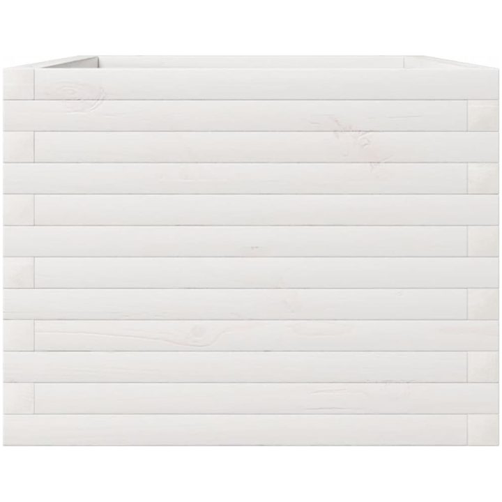 Odlingslåda vit vit massiv furu vidaXL 110 x 60 x 46 cm – bild 6