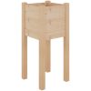 Odlingslådor 2 st 31x31x70 cm massiv furu vidaXL – miniatyr 4