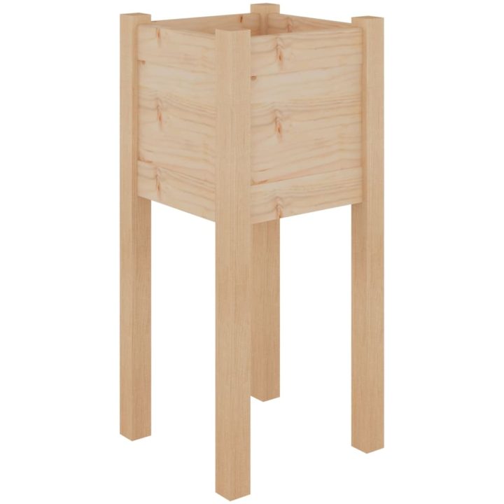 Odlingslådor 2 st 31x31x70 cm massiv furu vidaXL – bild 4