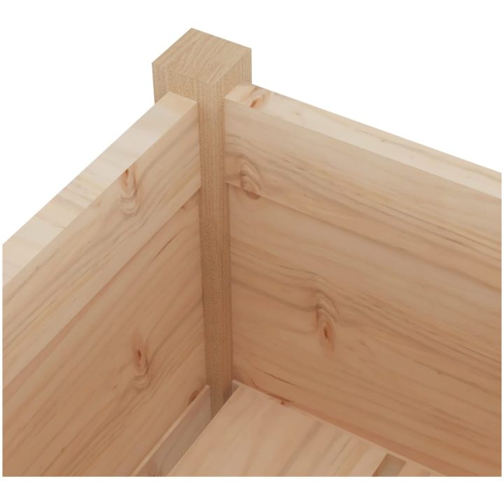 Odlingslådor 2 st 31x31x70 cm massiv furu vidaXL – bild 6