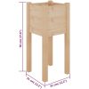 Odlingslådor 2 st 31x31x70 cm massiv furu vidaXL – miniatyr 8