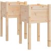 Odlingslådor 2 st 40x40x70 cm massiv furu vidaXL – miniatyr 2