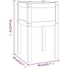 Odlingslådor 2 st 40x40x70 cm massiv furu vidaXL – miniatyr 8