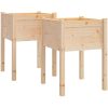 Odlingslådor 2 st 50x50x70 cm massiv furu vidaXL – miniatyr 2