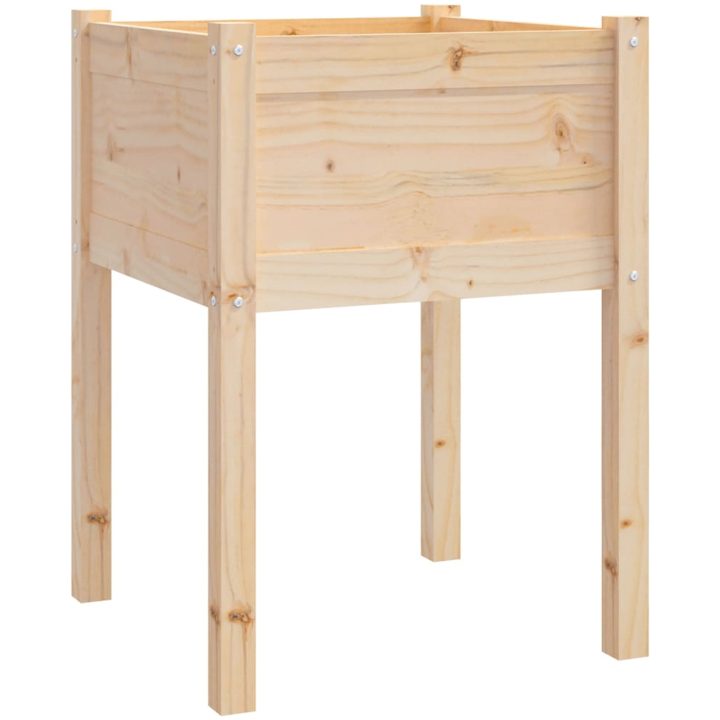 Odlingslådor 2 st 50x50x70 cm massiv furu vidaXL – bild 4