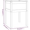 Odlingslådor 2 st 50x50x70 cm massiv furu vidaXL – miniatyr 8