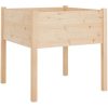 Odlingslådor 2 st 70x70x70 cm massiv furu vidaXL – miniatyr 4