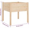 Odlingslådor 2 st 70x70x70 cm massiv furu vidaXL – miniatyr 8