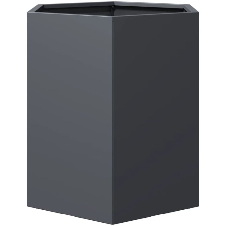Odlingslådor 2 st antracit sexkantig stål vidaXL 46 x 40 x 45 cm – bild 8