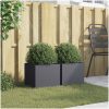 Odlingslådor 2 st antracit stål vidaXL 32 x 30 x 29 cm – miniatyr 3